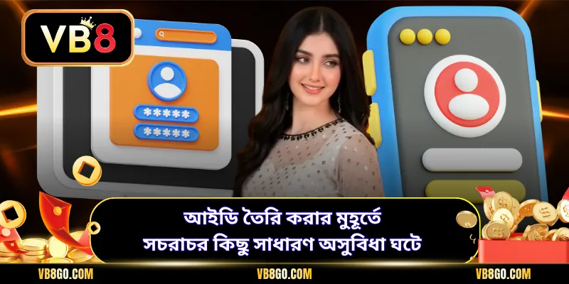 আইডি তৈরি করার মুহূর্তে সচরাচর কিছু সাধারণ অসুবিধা ঘটে